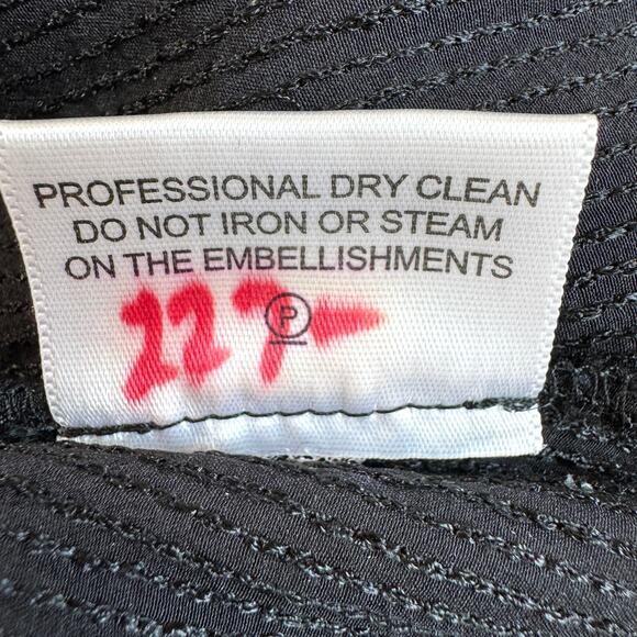 Tory Burch Womens Tunic Top Blouse Size 8 Sequin Silk Party Formal Black - Picture 6 of 7